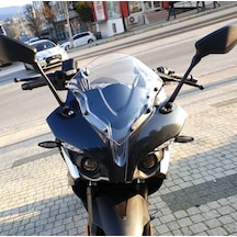 Motocam Bajaj Pulsar Rs 200 Ön Cam 2015-2026 Model 33cm Şeffaf Renkli 4mm Sportif