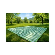 Su Geçirmez Piknik Örtüsü, 200x150 Cm Ölçülerinde, Çift Katlı Ve Kullanışlı Açık Gri