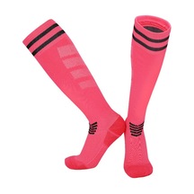 Yyt-cc Erkek Futbol Çorapları Havlu Tabanlı Kaymaz Çoraplar-aruba Kırmızı - Pembe