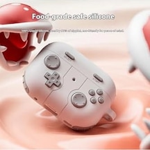 Caseonn Kılıf Retro Gamepad Siyah Siyah Galaxy Buds 3 Pro İle Uyumlu