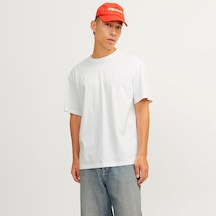 Jack & Jones Frederiksberg Erkek Beyaz Tişört 12262494-bw Beyaz