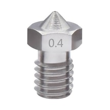 Koodmax 2 Adet 3d Yazıcı E3d V5-v6 Mk8 Extruder 0.4mm / 3mm Paslanmaz Çelik Nozzle M6