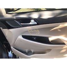 Hyundai Tucson 2015-2018 Konsol ve Trim Kaplama,Maun Kaplama  Parlak Siyah (Pianoblack)