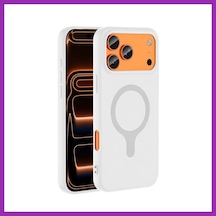 Bezos Joko İphone 18 Pro/17 Pro Z Silikon Magsafe Kapak - Beyaz Bty