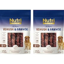 Nutri Canin Rawhide Geyik Eti Sargılı Kemik Köpek Ödülü 120 G X 2 Adet