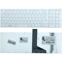 Toshiba Uyumlu Satellite C850-C1K, C850-C4K, C855-19V Klavye (Beyaz)