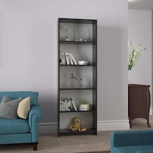 Modilayn 5 Raflı Kitaplık HGS Siyah Parlak Ard206