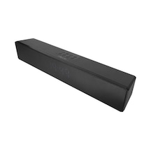 Mikado Md-sbt27 Siyah 10w 2400mah Bt,rgb,alarm,clock,tf Card Type-c,usb Soundbar Speaker