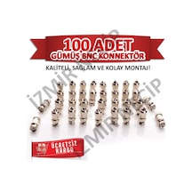 100 Adet Metal Bnc Connektör 100 Lük Kamera Jaki Konnektörü