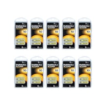 Duracell Activair 10 Numara İşitme Cihazı Pili 6 x 10'lu