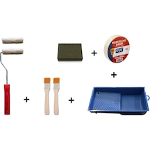 Cadence Boya Seti Kadife Rulo + Boya kabı + Zemin Fırçası + Maskeleme Bandı + Sünger Zımpara