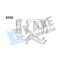 Kalorıfer Radyatoru Arka Mercedes Sprınter B906 06 . Vw Crafter 30-35-50 06 Kale Radyatör A0038359001
