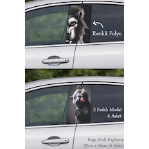 Özgün Tasarım Kapı Direk Folyo Sticker Etiket