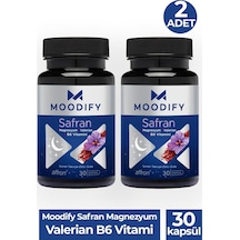 Moodify Safran Magnezyum Valerian B6 Vitamin 30 Kapsül 3 Adet