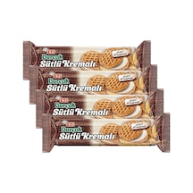 Burçak Sütlü Kremalı Yulaflı Bisküvi 100 G 4 Paketi