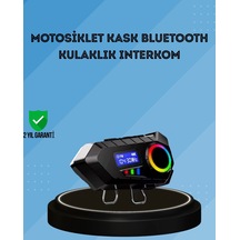 Bfs 500mah Bataryalı Bluetooth 5.4 İnterkom Led Ekranlı Fm Destekli