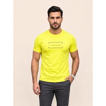 Vigoss Actıon Baskılı Erkek T-shırt 62629-30010 Sari