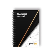 Plango Siyah Beyaz Ağ Günlük Planlayıcı Defter - Daily Planner