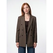 Dilvin 60833 Blazer Ceket Kahve