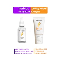 Retinol Serum   Ve Leke  Güneş Kremi 2 Li Set