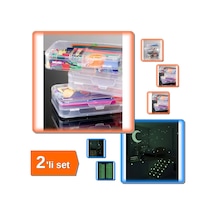 Dolap Organizer Kutusu + Fosforlu Etiket Karanlıkta Işık Veren 396 Adet - 2li Set T1e0b1 Belirtilmemiş