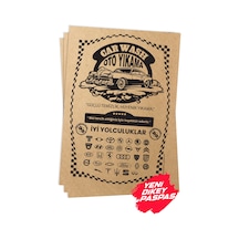 Kraft 120 G 35x50 CM Kalın Oto Dikey Paspas Kağıdı 100 Adet