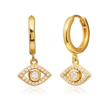 Emılıano Jewellery 925 Ayar Göz Kupe Gold - Gümüş