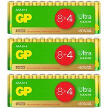 GP Batteries G-TECH Ultra Alkalin İnce LR03 – AAA Boy 1.5v Pil 36 Adet