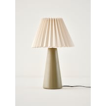 Bella Maison Serrated Abajur Yeşil 32x51 Cm Yeşil
