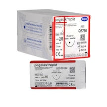 Pegelak Rapid 2/0 25mm 1/2 Yuvarlak 75cm Emilebilir Q5250 12 Adet