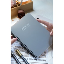 Sylcon Spiralli Defter Life&work . Pp.100 Gr. Ivory,a5 Siyah Siyah2