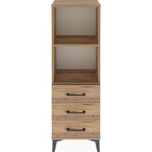 Arges Dolap 2 Raflı 3 Çekmeceli 44x30x134 Çam-çam Çam