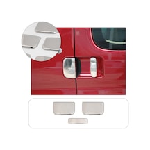 Peugeot Partner Uyumlu 1996-2008 Krom Kapı Kolu 3 Kapı Paslanmaz  Çelik