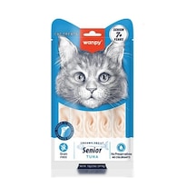 Wanpy Senior Ton Balıklı 7+ Yaşlı Sıvı Kedi Ödül Maması 5x14 Gr