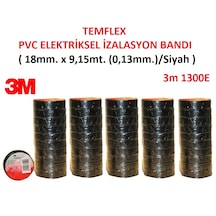 3M Elektrik Bandı Temflex 1300E Siyah 50 Adet