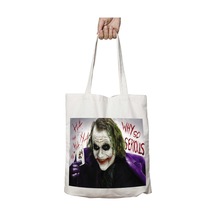 Art Hediye Why So Serious Joker İki Tarafı Kalıcı Baskılı Yıkanabilir Çanta Çok Renkli