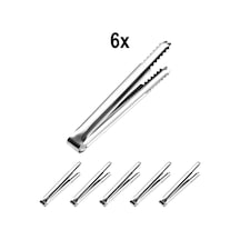 6 Adet 304 Çelik 14,8 Cm. Buz Ve Şeker Maşası Mt130-6