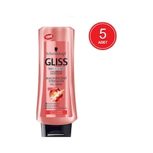 Schwarzkopf Gliss Magnificent Strength Saç Bakım Kremi 5 x 360 ML