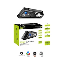 Miaxtreme Rgb Su Geçirmez Ipx8 Bluetooth V5.4 Motosiklet Kask Kulaklık Interkom S-c22