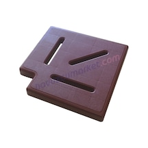 20 Cm Taşma Izgarası Köşe Parçası 90 Bordo