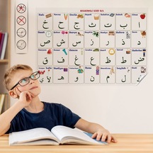 Buffer 100x150 Cm Statik Kağıt Elif-ba Öğrenme Tahtası Şeffaf