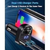 Bluetooth Fm Transmitter Araç Şarj Aleti Çakmaklık Müzik Kiti
