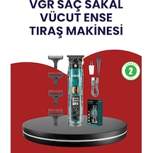 Vgr - 333 - V-695 Şarjlı Profesyonel Erkek Saç Sakal Tıraş Makinesi Ipx7 - Zero-hls - Su Geçirmez