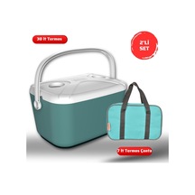 Buzluk Termos Set-30 Lt Buzzy Buzluk Termos 1178 Cooler Box +7 Lt İzolasyonlu Çanta Turkuaz
