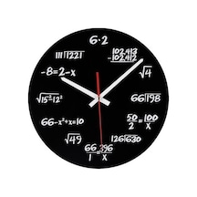 Primepickings Akrilik Saat Matematik Formülü Duvar Saati A