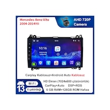 Mercedes-benz-vito--2004-2014 Carplay 9inç 6/128gb Multimedya