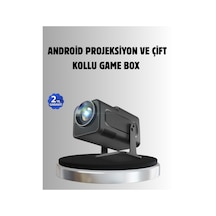 Android Projeksiyon Game Box - 1280x720p Hd Çözünürlük Bluetoothhdmı Ve Usb Girişli