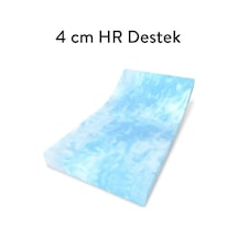 Ecotopper - 4 Cm Marble Mermer Desenli Hr Destek Sünger Yatak Pedi