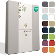 Home Premium Lastikli Çarşaf %100 Pamuk Tek Kişilik / Çift Kişilik Özel Penye Oeko-tex Koyu Gri