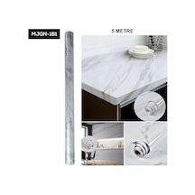 Mermer Desen Folyo Beyaz Çok Renkli